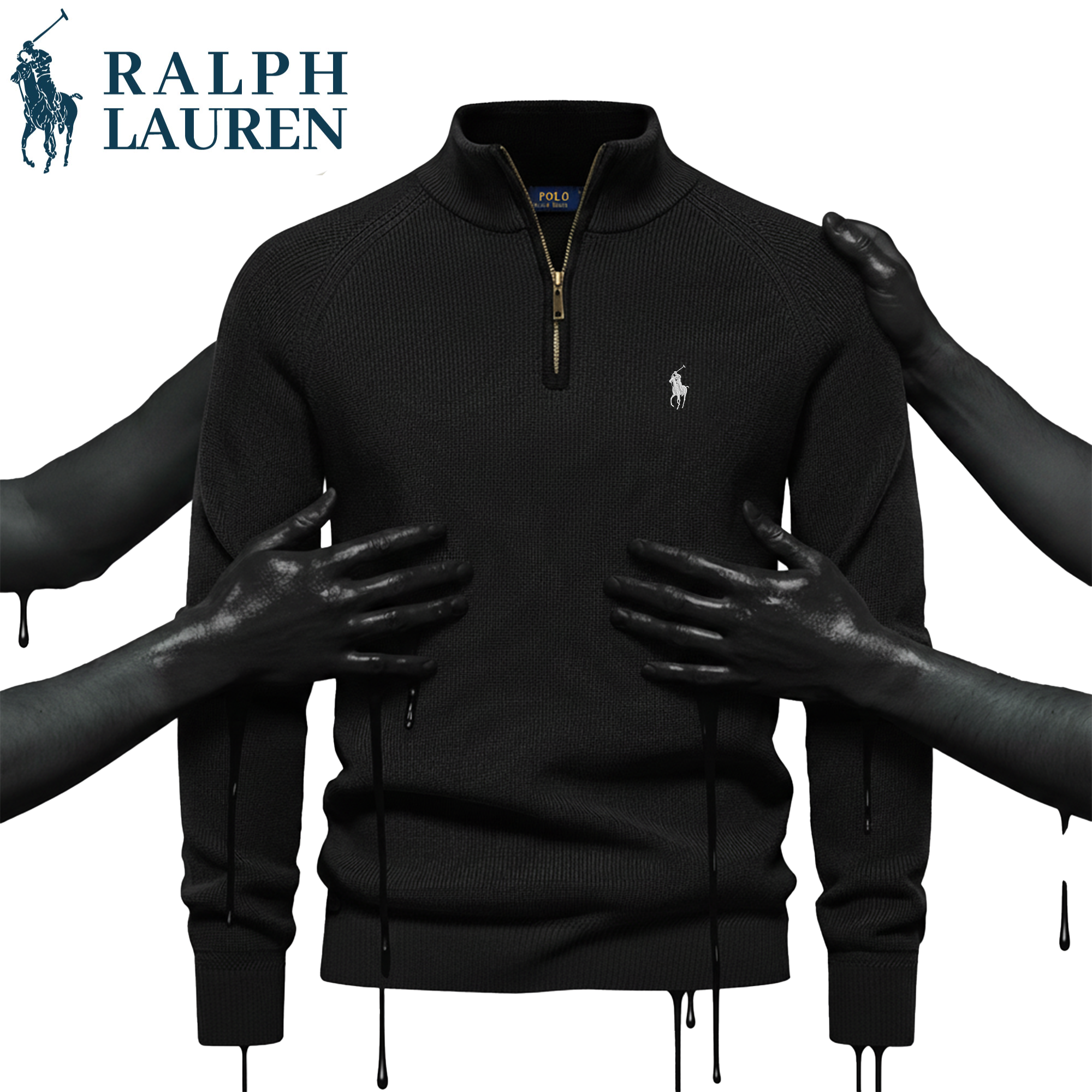 R&L Zip Neck Sweater (Clearance) – Niveal