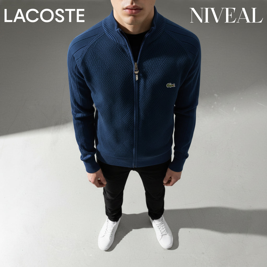 LC Men's Textured Zip-Up Sweater