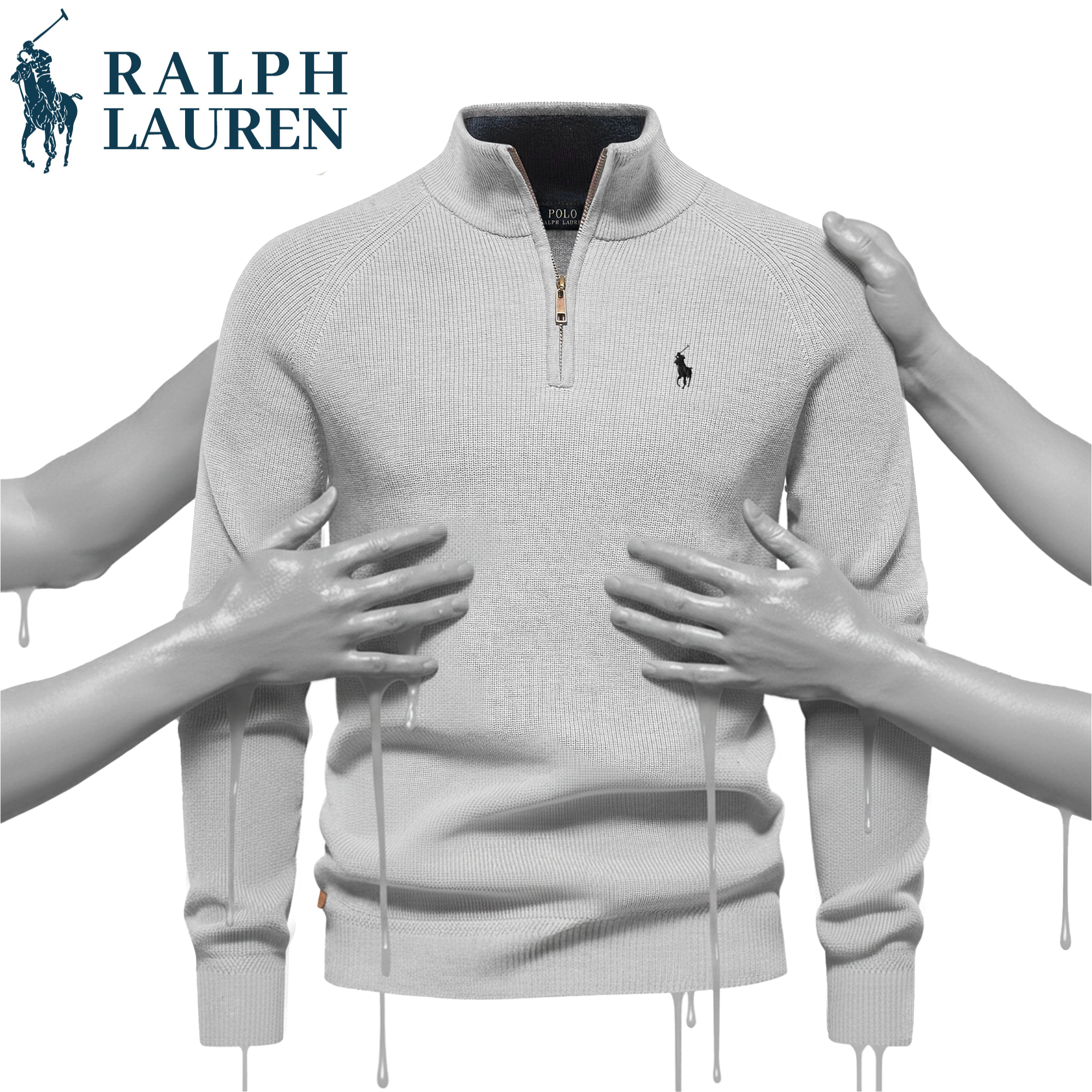 Pull Col Zippé R&L (Déstockage)